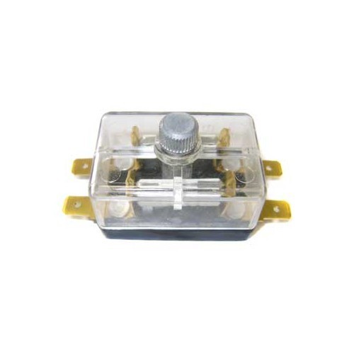  Kasten für 2 Steatit-Sicherungen Steckverbindung/Kabelschuh - Transparent - UB08040-1 