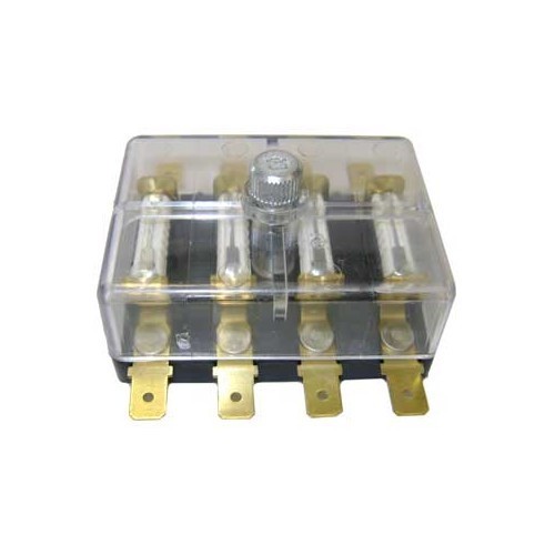     
                
                
    Box for 4 plug/lug connection porcelain fuses - UB08050

