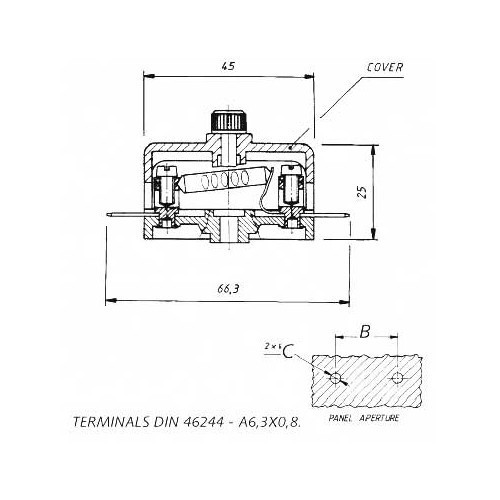  Box für 8 Steatit-Sicherungen Steckverbindung/Kabelschuhe - Transparent - UB08080-2 