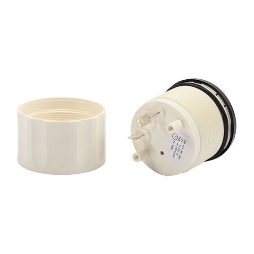 VDO instrument panel clock dial with black background, 12 V, 52 mm diameter - UB10000