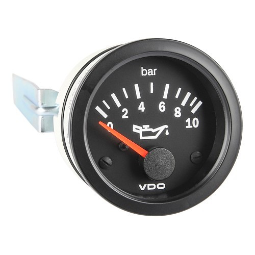  Manometro VDO di pressione olio 0 - 10 Bar Nero - UB10215 