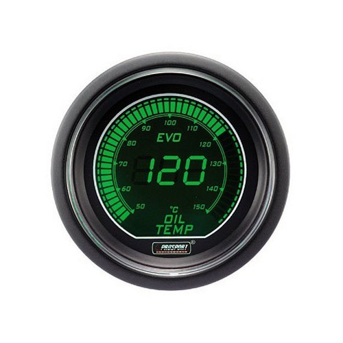  Green/White digital oil temperature gauge (52mm) - UB10228 