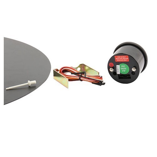 Green/White digital voltmeter (52 mm) - UB10242