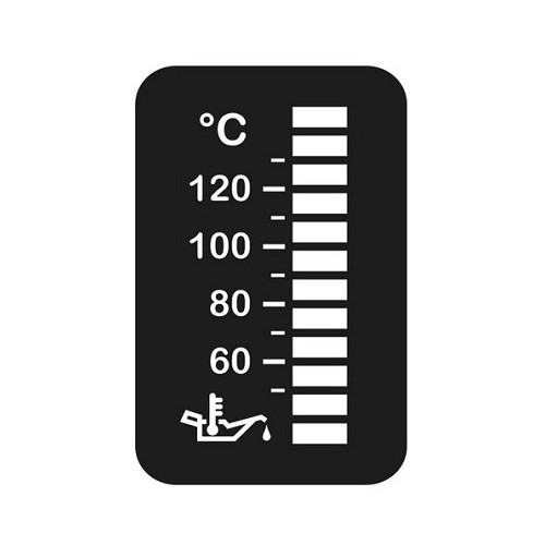 Manometro "pulsante Golf 2" per temperatura dell'olio da 50 a 150°C - UB10244-2 