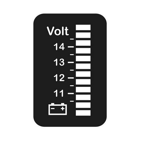  Voltmeter "Golf 2 knop" van 10 tot 15,5 Volt - UB10245-2 
