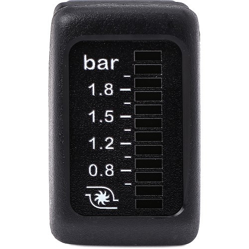  Manomètre de pression de suralimentation 0.4 à 2.4bar DIGIFIZmini sur tableau de bord pour VW Golf 2 (08/1983-10/1991)  - UB10248-1 
