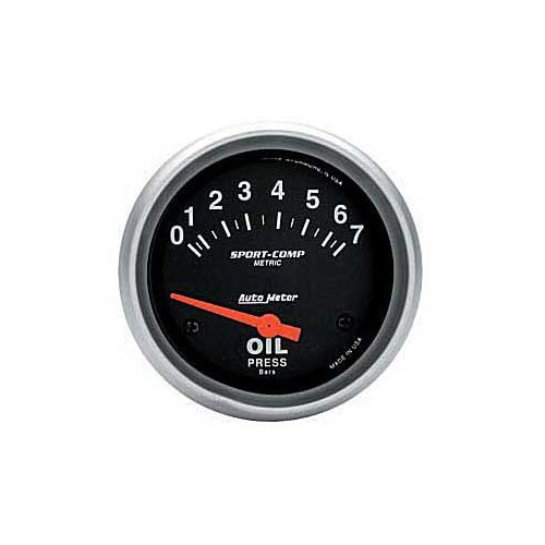  Manómetro + Sensor de presión de aceite Autometer 0 - 7 Bar 67 mm - UB10612 