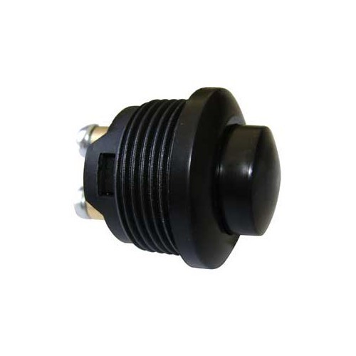 Schwarzer Druckknopf mit Außenschutz - UB10890