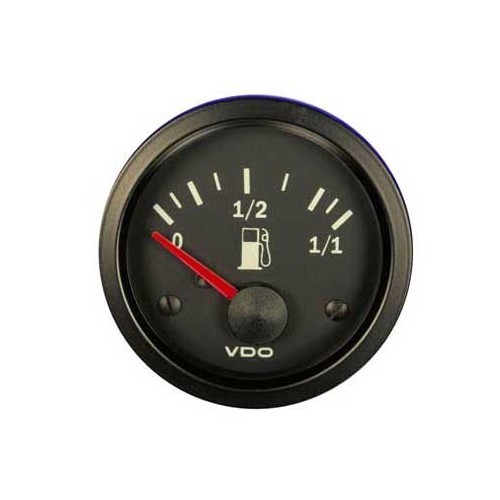  VDO black fuel dial 12 V diameter 52 mm for tubular gauge - UB10901 