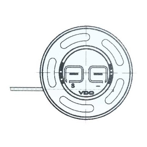 VDO ALAS 1 adjustable lever fuel gauge without alarm - UB10904