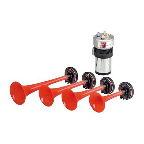     
                
                
    Klaxon "Vamos a la playa" 12 Volt 4 trompes - UB19073
