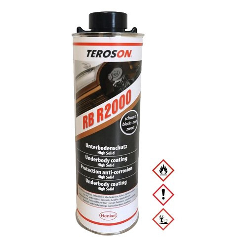  Antigravillon noir TEROSON RB R2000 - flacon - 1kg - UB25032-1 