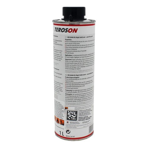 Antigravillon et insonorisant noir TEROSON RB R2000 HS - flacon - 1kg - UB25038-1 