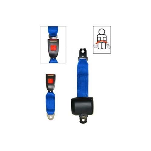  SECURON Blue 2-point belt with retractor - UB38022 