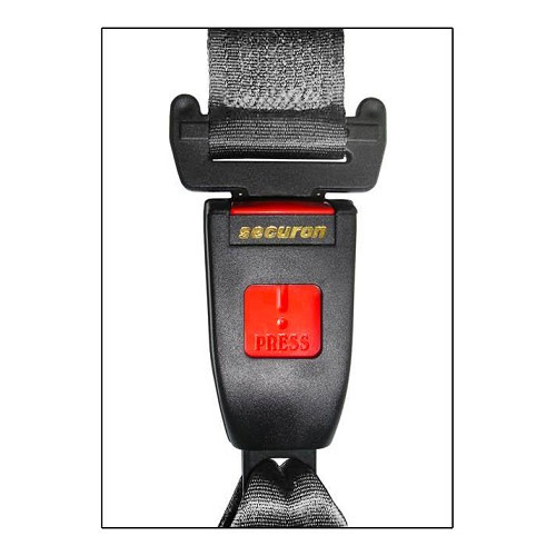 4-point Securon grey rear seatbelt with inertia reel - UB38044