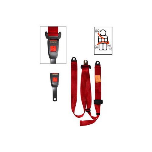     
                
                
    3-point Securon red front seatbelt - Static - UB38051
