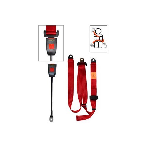     
                
                
    3-point Securon red front seatbelt - Static - UB38071
