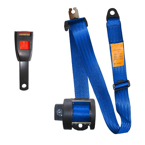     
                
                
    3-point 15 cmSecuron blue front seatbelt with inertia reel - UB38112

