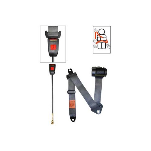     
                
                
    Ceinture Securon avant grise 4 points - (Extra longue) - UB38134
