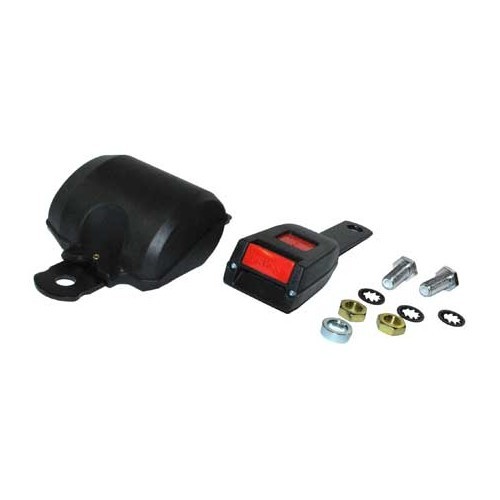 SECURON Schwarzer starrer 2-Punkt-Gürtel mit Aufrollmechanismus - UB38220