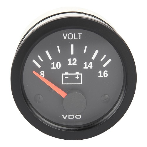  VDO-voltmeter met gradatie van 8 tot 16 volt - UB60006-1 