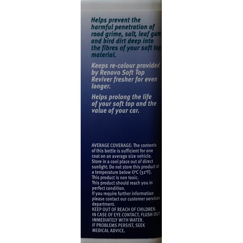  RENOVO waterafstotend middel voor canvas bovenkanten - fles - 500ml - UC01220-1 