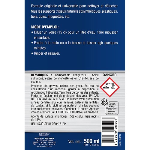  BELGOM Detergente universale per interni - flacone - 500ml - UC01300-1 