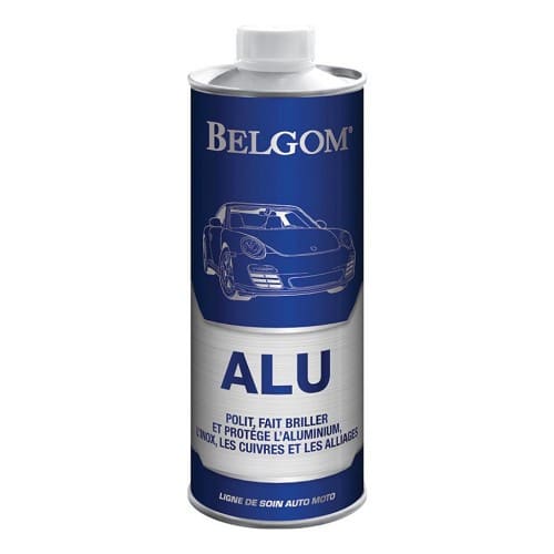 BELGOM Alu 250ml Aluminium Alloy polish + Microfibre Polishing cloth