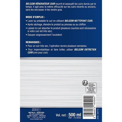 Belgom Rinnovatore pelle 500 ml - UC01900