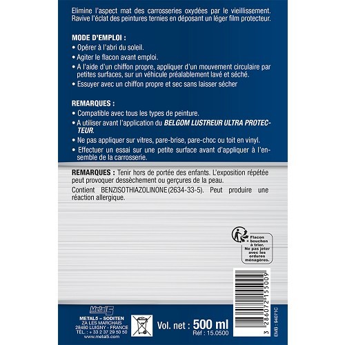 BELGOM Rinnovatore di vernice - flacone - 500ml - UC02600