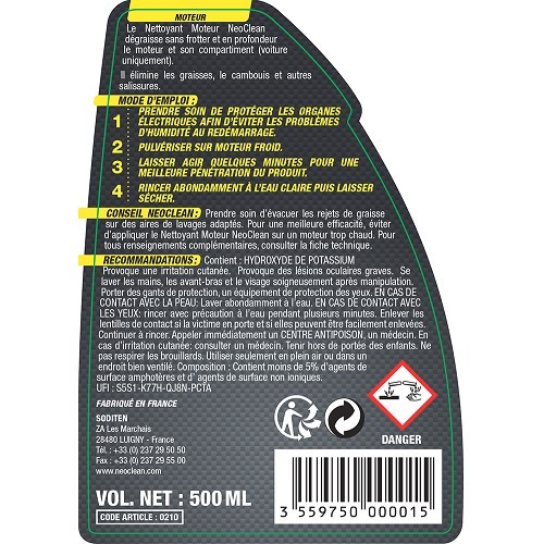  Detergente motore NEOCLEAN - Spray - 500 ml - UC03129-1 