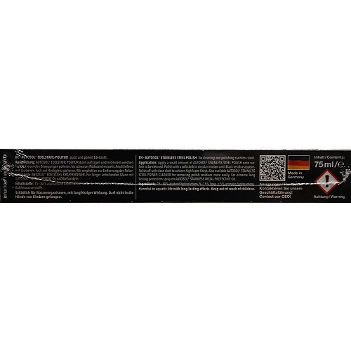 AUTOSOL pasta lucidante per acciaio inox - tubo - 75ml - UC04023