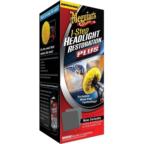     
                
                
    Kit de rénovation MEGUIAR'S pour phares et optiques - UC04035
