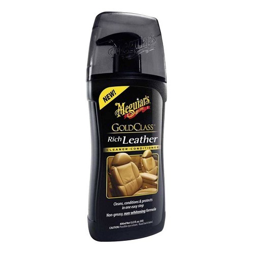     
                
                
    Gel MEGUIAR'S Gold pour l'entretien du cuir - flacon avec pompe - 400ml - UC04039
