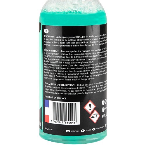  CLEANESSENCE Detailing RALPH Lavaggio a mano Shampoo per esterni - 500ml - UC04501-1 
