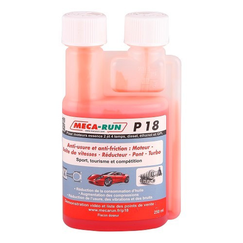  MECARUN P18 anti-desgaste e anti-fricção - tratamento de óleo 250ml - UC04542 