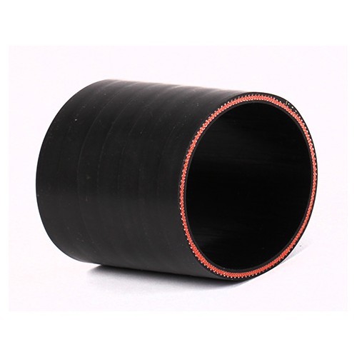  SAMCO straight hose with matt black silicon fitting - 68 mm - UC14030-1 
