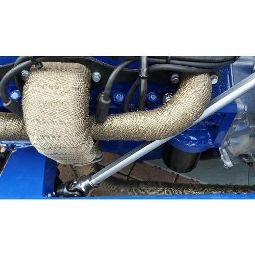 Bande thermique d'échappement beige - 50 mm x 1 mètre à la coupe - UC20005