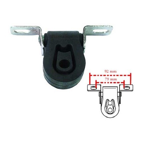     
                
                
    Silentbloc d'échappement en caoutchouc - UC20404
