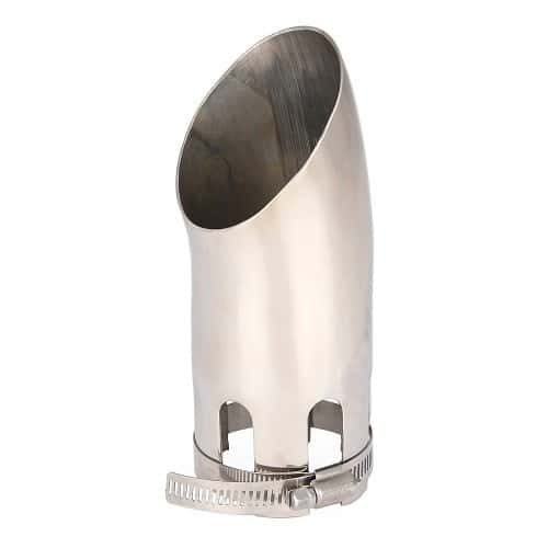  Chrome-plated steel, curved exhaust tip - UC24000-2 