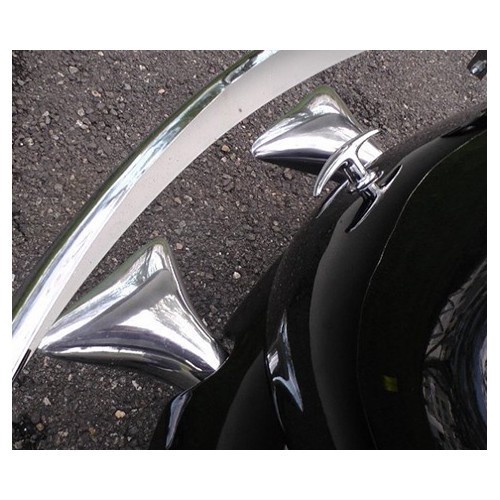  Polished aluminium whale tail exhaust tip - UC24005-3 