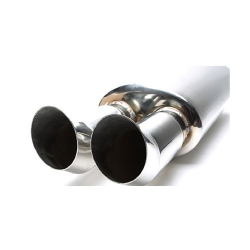  DTM oval double-outlet universal silencer - UC24870-1 