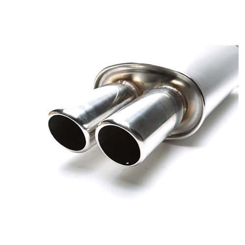  Universal muffler with double round bevelled outlet - UC24878-1 
