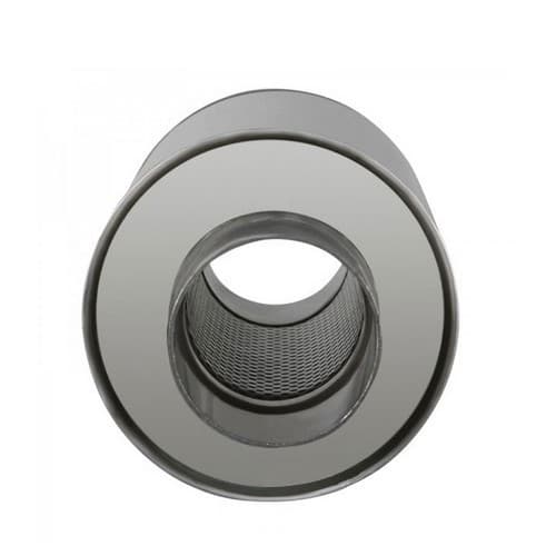  Silenziatore di scarico singolo in acciaio inox (65 mm) - UC24891-2 