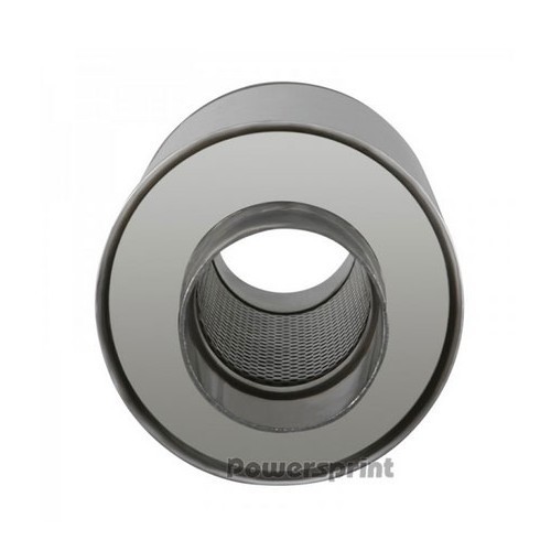  Silenziatore di scarico singolo in acciaio inox (55 mm) - UC24896-2 