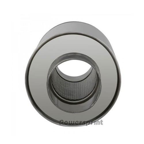  Silenziatore di scarico singolo in acciaio inox (65 mm) - UC24899-2 