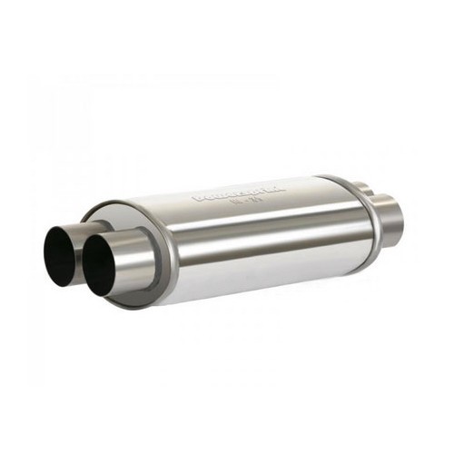     
                
                
    Corps de silencieux d'échappement double en inox (63.5mm) - UC24903
