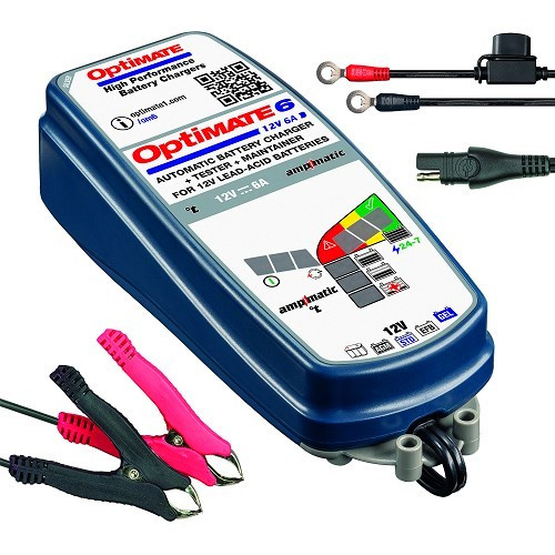  Ladegerät und Ladeerhalter für 12-V-Batterie OPTIMATE 6 Ampmatic - UC30001-2 