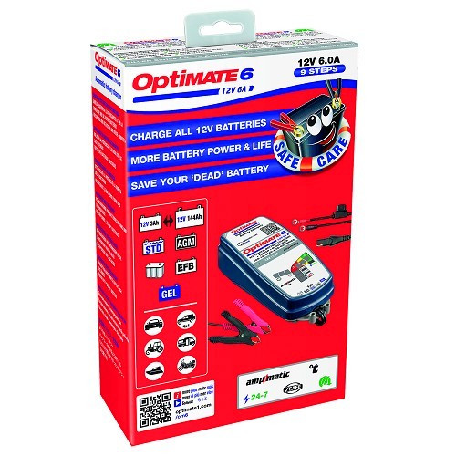  Cargador y mantenedor de baterías 12 V OPTIMATE 6 Ampmatic - UC30001-6 