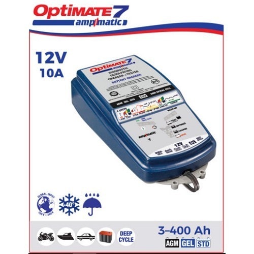 Ladegerät und Ladeerhalter für 12V-Batterie OPTIMATE 7 Ampmatic - UC30075-1 